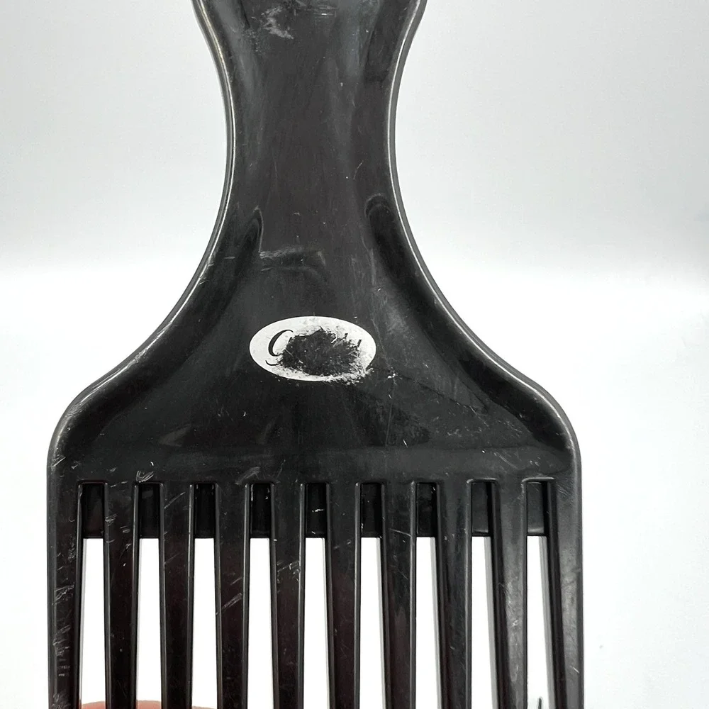 Set Of 4 Vintage‎ Goody Plastic Red Black Grey Hair Pick Comb Lift 5.25